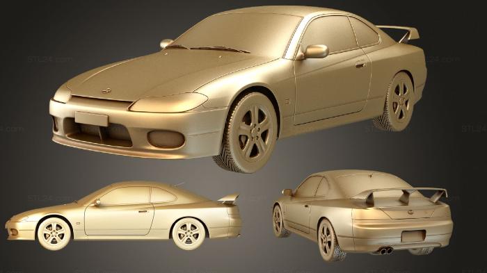 Автомобили и транспорт (Комплект NISSAN s15, CARS_2777) 3D модель для ЧПУ станка